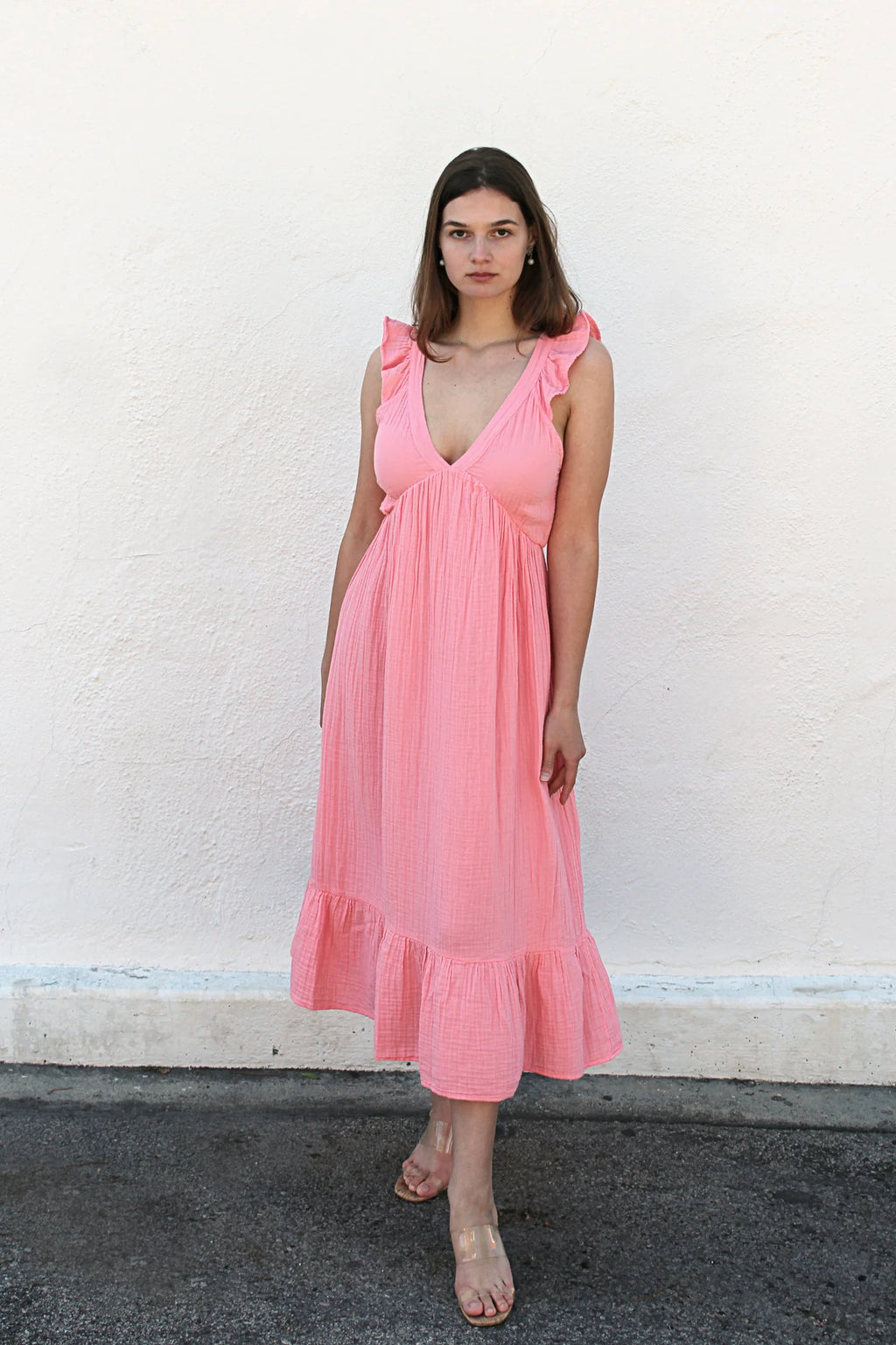 Cotton Fufu Dress in Geranium Threads Boutique