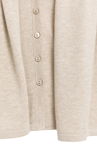 Sleeveless Cardigan with double layer in Pure Cashmere
