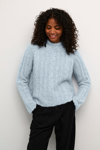 Naja Knit Pullover in Celestial Blue