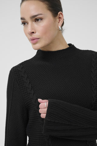 Dolria Knit Pullover in Deep Black