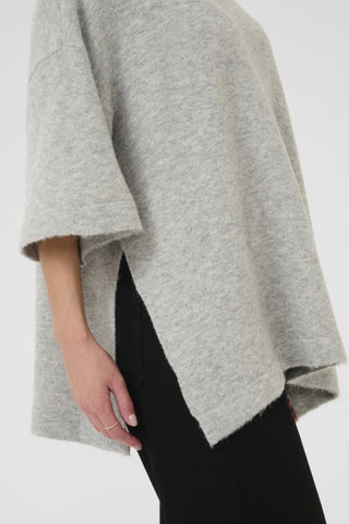 Niel Pullover in Light Grey Melange