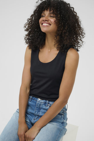 Arina Jersey Top in Black