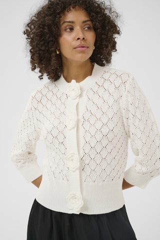 Katherine Cardigan in Chalk