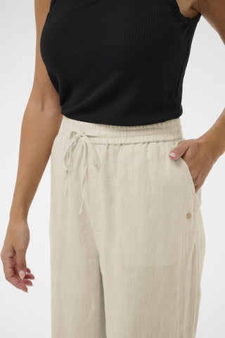 Bellis Linen Pant in Crispy Sand