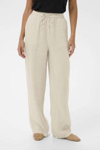 Bellis Linen Pant in Crispy Sand