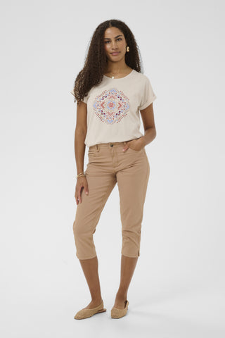 Berta Capri Twill Pants in Amphora