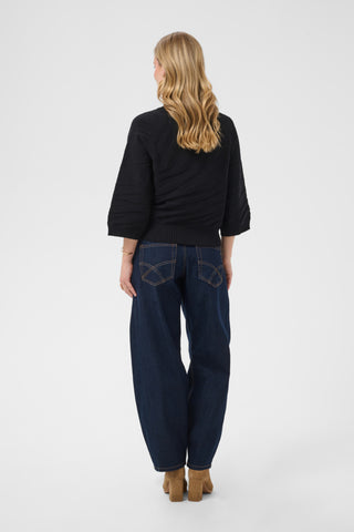 Dela Knit Pullover in Pitch Black