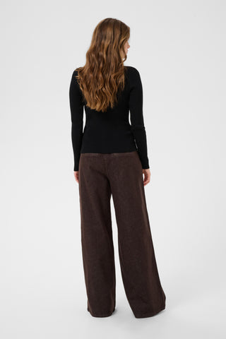 Dela Knit Cardigan in Pitch Black