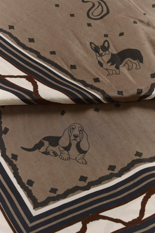 Ashli Scarf in Brown Dog