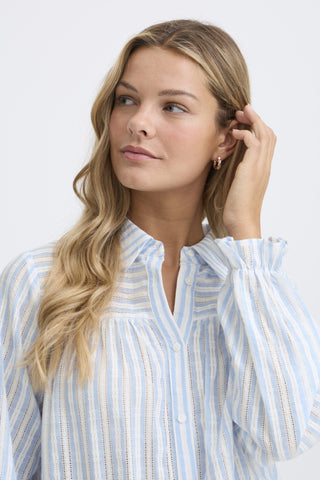 Everly Shirt in Blue Stripe