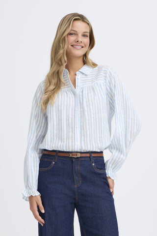 Everly Shirt in Blue Stripe