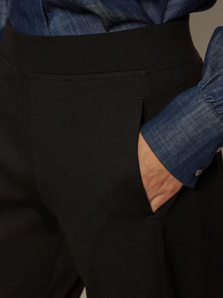 Ponte Barrel Trouser in Black