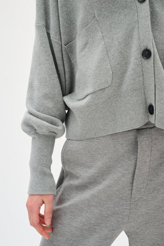 Tenley Ino-shape Cardigan in Granite Melange