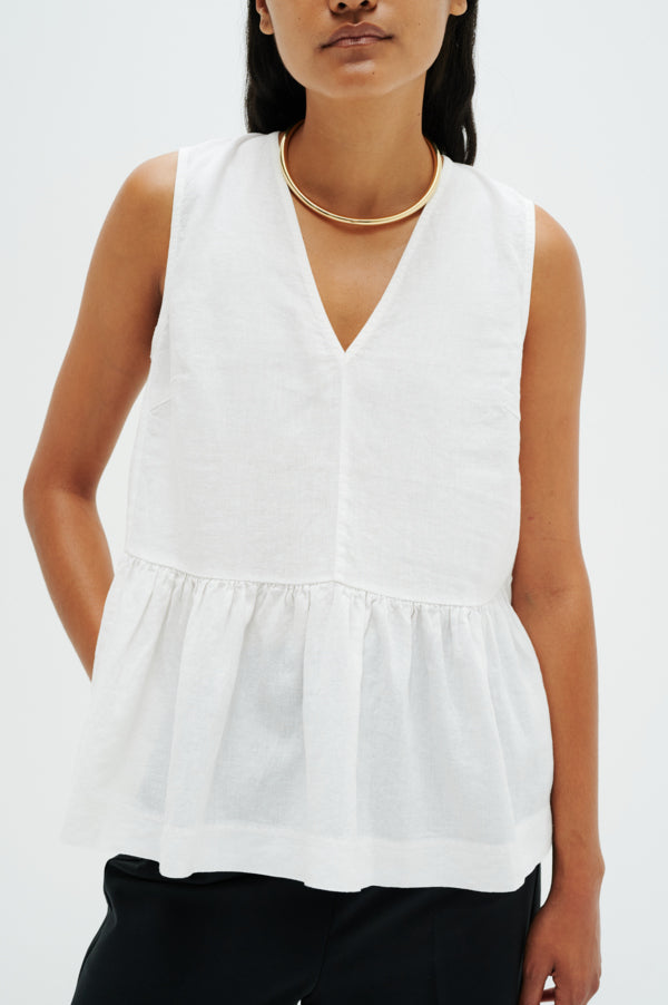 Odette Top in Pure White – Threads Boutique