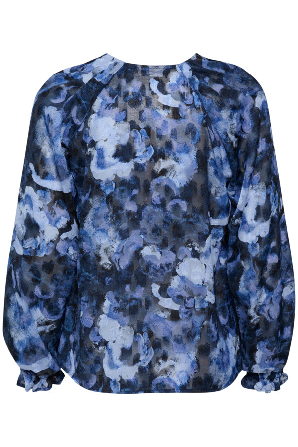 Nisira Blouse in Blue Marble