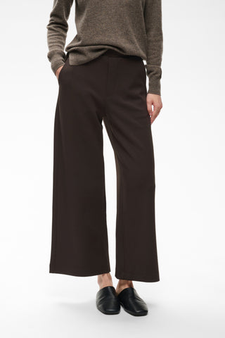Gincette Cropped Pant in Chocolate Brown