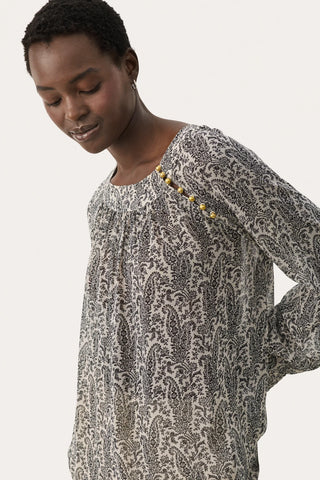 Laja Blouse in French Oak Paisley