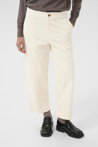 Netta Corduroy Pants in Eggnog