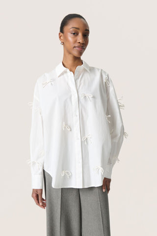 Joa Bow Shirt in Broken White