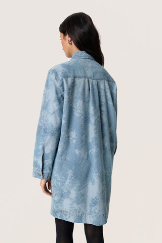 Altea Dress in Fuzzy Blue Denim Threads Boutique Altea Dress in Fuzzy Blue Denim Threads Boutique