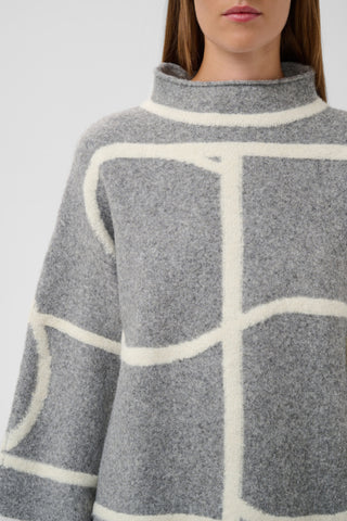 Sorea Mono Pullover in Grey Melange