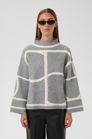 Sorea Mono Pullover in Grey Melange