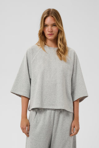 Nadie Sweatshirt in Grey Melange
