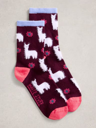 Fluffy Llama Socks