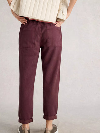 Thea Trouser in Dark Plum