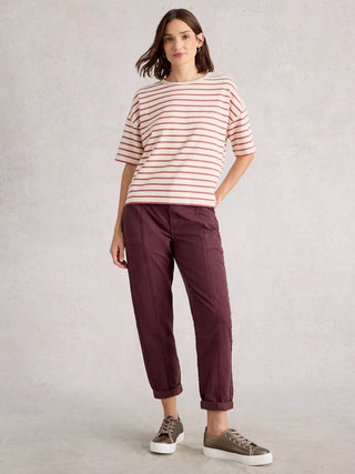 Thea Trouser in Dark Plum