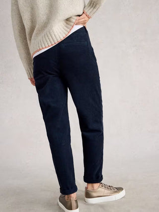 Twister Cord Trousers in Dark Navy