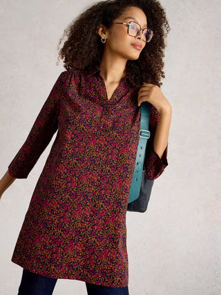 Blake Cord Tunic in Pink Multi