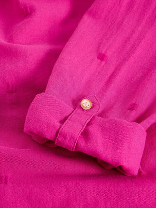 Sophie Orangic Cotton Shirt in Bright Pink