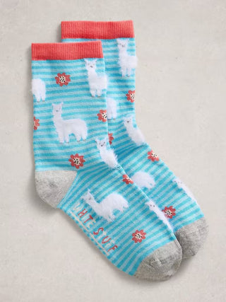 Fluffy Llama Socks