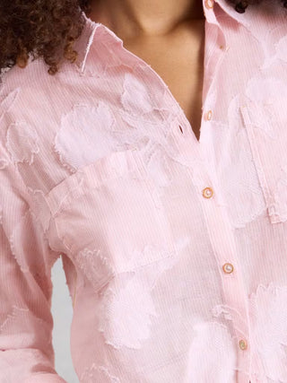 Sophie Jacquard Shirt in Pink Multi
