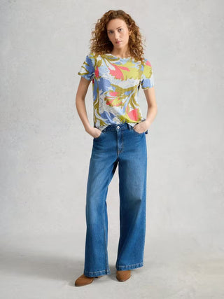 Abbie Tee in Ivory Multi