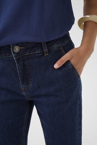 Alicent Ami Flare Chino Jeans in Dark Wash