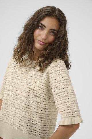 Tella Short Sleeve Pullover in Whitecap