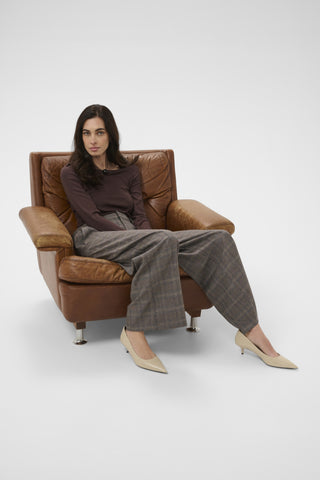 Temo Pants in Brown Check