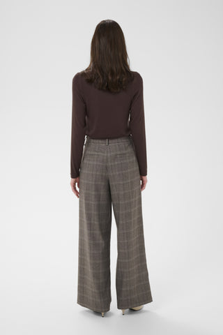 Temo Pants in Brown Check