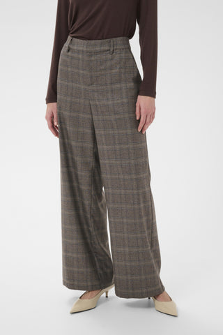 Temo Pants in Brown Check