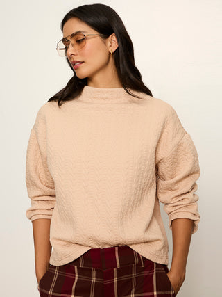 Sadie Quilted Top in Hazelnut