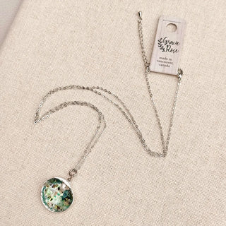 Silver Abalone Freshwater Pearl Necklace