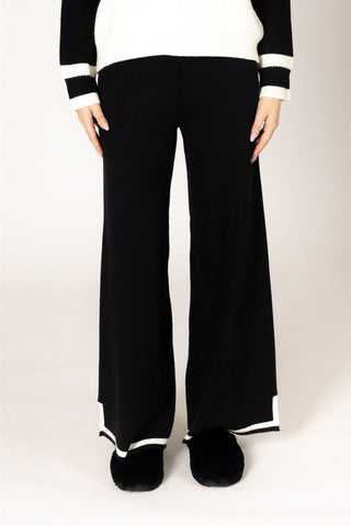 Bronte Pant in Black & Off White