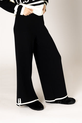 Bronte Pant in Black & Off White