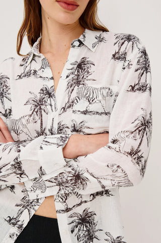Charli Shirt in Ivory Bengal
