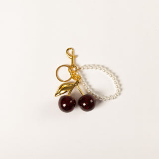 Cherry Charm - Red Pearl with Hook