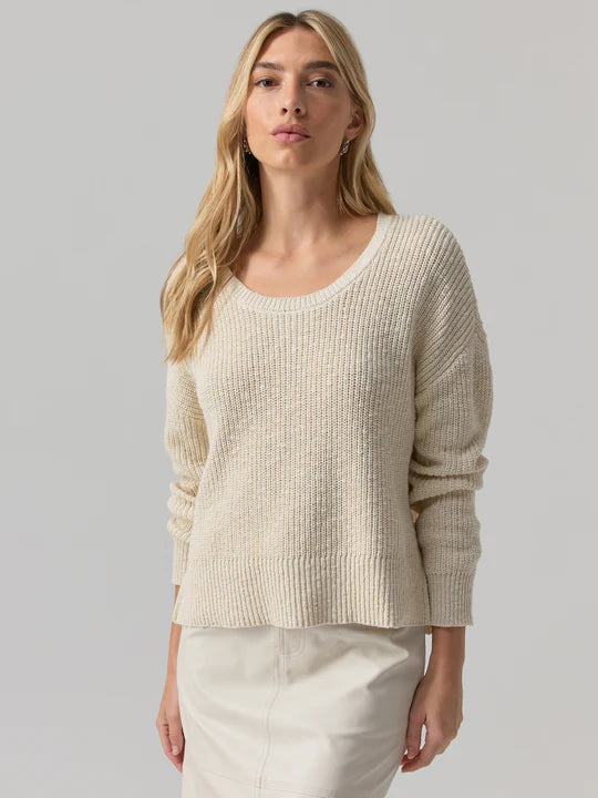 Scoop Neck Sweater in Eco Natural