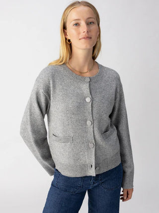 The Elevated Cardi in Heather Ash