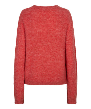 Closed Placket Cardigan in Raspberry
